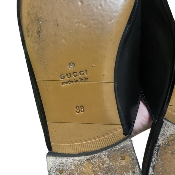 Gucci Princetown Floral Embroidered Loafers Slip On Slippers Mules - Picture 10 of 10